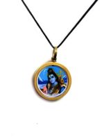 Astroghar Shri Shiva Mahadev mrityunjaya Mantra Yantra Brass Pendant for Men & Women