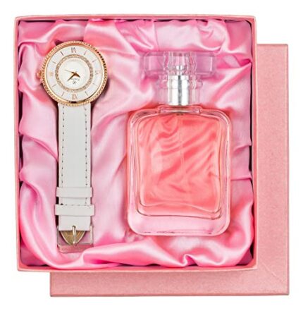 Avighna Women's Combo Set Of Watch And Liquid Floral Perfume - Multicolour, 50 ML