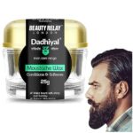 BEAUTYRELAY LONDON Dadhiyal Moustache Liquid Wax For Men Strong Hold & Fixing Wax With Goodness Of Castor Oil, Beeswax, Hemp Seed Oil And Vitamin E- Light & Non-Greasy Wax Hydrates & Conditions 25G