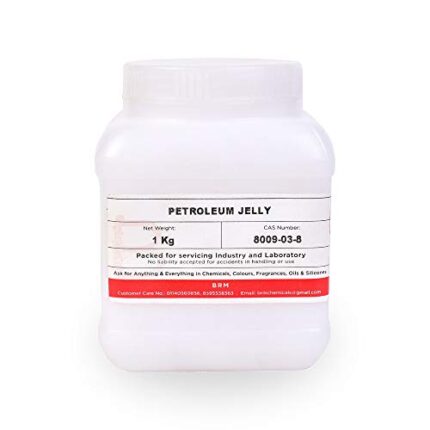 BRM Herbals Petroleum Jelly - 1KG Bulk For Skin, DIY Beauty Products, Make Up, Cosmetics, Soap Making & Personal Care For Face, Skin, Body