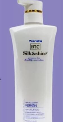 BTC Silk & Shine Keratin Shampoo for Healthy Hair and Skin, 500 ml