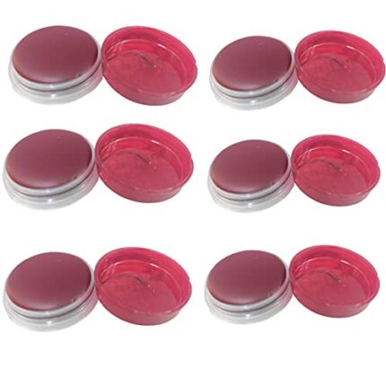 Beauty Tool Sindoor/Kumkum Paste - 100% Chemical Free, All Natural, No Lead, No Mercury, No Parabens, Water Resistant (Pack Of 6 - Maroon), Red