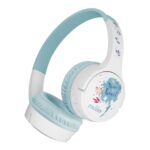 Belkin X Disney, Special Disney 100 Mickey & Friends Edition, Safe Wireless On-Ear Kids Headphones with Mic, 30 Hours Playtime - White (Disney- Frozen Elsa White)