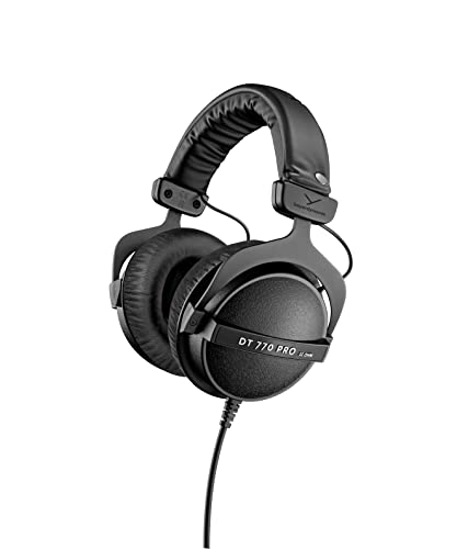 Beyerdynamic Dt 770 Pro 32 Ohm Studio Wired Over Ear Headphones Without Mic (Black)