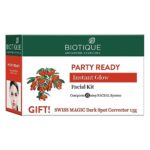 Biotique Party Ready Insta Glow Facial kit Complete 6 Step Facial Kit, 65g, Multicolor