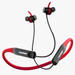 Blaupunkt Newly Launched BE120 Touch Wireless in Ear Neckband with Multi-Touch Control I Auto Magnetic Off I Gaming Ready I 40H Playtime I Turbovolt Charging I Built-in Handsfree Calling (RED)