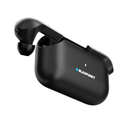 Blaupunkt Newly Launched BTW300 Xtreme True Wireless Earbuds with Unstoppable 150 Hours* Playtime I Massive 800mAh Battery I CRISPR ENC AI MIC I BT Ver 5.3 I Gaming-Ready I TurboVolt Charging (Black)