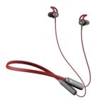 Boult Audio EQCharge Bluetooth Earphones with 32H Playtime, Zen ENC Mic, Dual Device Connectivity, Type C Fast Charging (5Mins=7Hrs), 14.2mm Bass Driver, Made in India, IPX5 Silicon Neckband (Black)