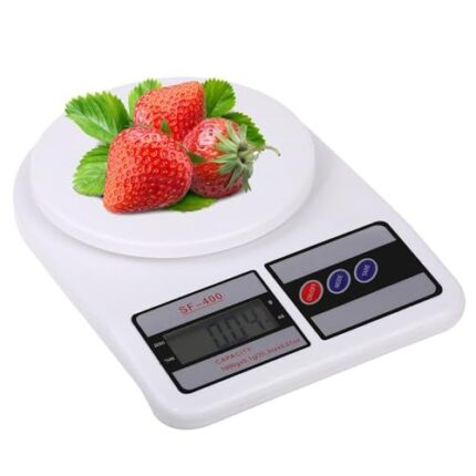 Bulfyss Kitchen Scale Multipurpose Portable Electronic Digital Weighing Scale | Weight Machine With Back light LCD Display | White | 10 kg