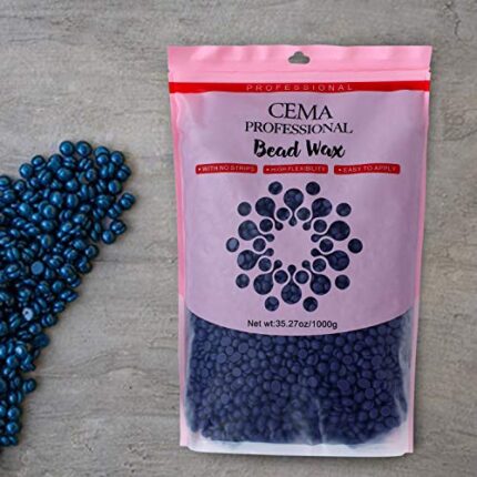 CEMA Beauty 1000g Hard Wax Beans Hair Removal Waxing Hot Bikini Depilatory wax beans wax 1kg (Multicolour)