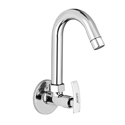 CLINTON Ocean Brass Sink Cock with Swinging Spout/Wall Mounted