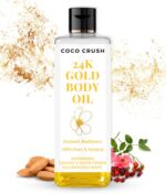 COCO CRUSH 24K Gold Radiance Elixir | Face & Body Beauty Oil for Glowing Skin, Skin Brightening, Dark Spots | 100% Natural, Instant Radiance, Nourishment & Satin Finish (50ml)