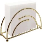 CentraLit Modern Napkin Holder for Dining Table - Kitchen Napkin Holder Tissue Paper Stand for Kitchen, Table, Home Décor, Restaurant, Tissue Dispenser Organizer for Tables, Kitchen (Gold)