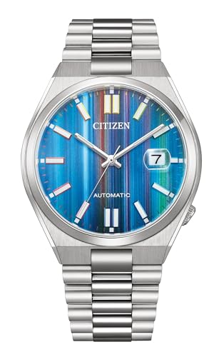 Citizen Stainless Steel Analog Multicolor Dial Men's Watch-Nj0151-53W, Band Color-Silver