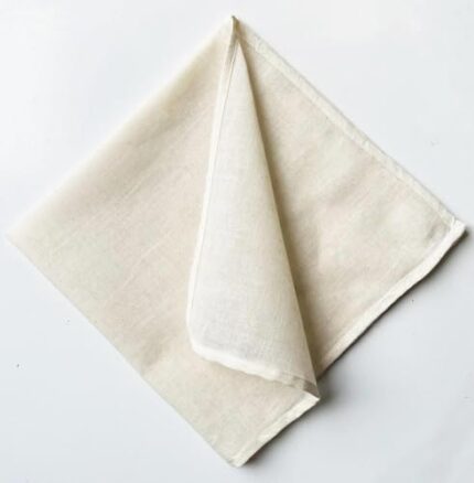 Clarkia Set Of 4 Pre-Cut Cotton Muslin Cloth Or Cheesecloth For Kitchen (Beige,12X12 Inch), 30.5 x 30.5 x 0.3 Centimeters