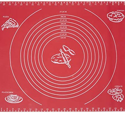 Clazkit Silicone Baking Mat Roti mat Silicone Chapati Atta Kneading Mat Non-Stick Fondant Rolling Mat Stretchable for Kitchen Roti Chapati Cake|Reusable BPA Free (Baking Mat 50 * 40 cm) Color May Vary
