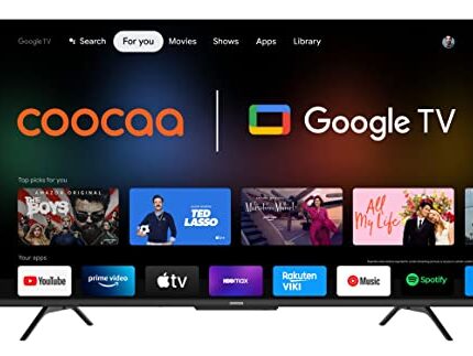 Coocaa 138 cm (55 inches) Frameless Series 4K Ultra HD Smart IPS Google LED TV 55Y72 (Black)