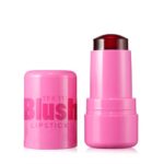 Cooling Water Jelly Tint, Sheer Lip & Cheek Stain, Buildable Watercolor Finish, Color Lip Stain with Moisturizing Weightless & Non-sticky Finish, Smudge-proof Lip Tint for Women (Burst Poppy Pink)