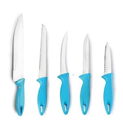 Crystal Stainless Steel Knife Set, Multicolour