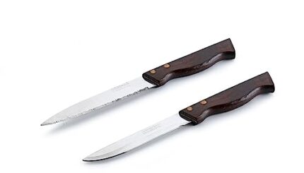 Crystal Stainless Steel Knife Set, Set of 2, Rosewood Handle