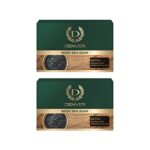 DENVER Detox Body Spa Soap -125GM Each (Pack of 2) | Enriched With Activated Charcoal | Deep Clean Bathing Soap and Anti-pollution Effect