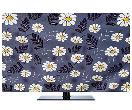 DRON ENTERPRISES All Model TV Cover 45 Inches Colourful Dustproof TV Screen Protector for LCD LED, Painting Pattern Indoor Bedroom Living Room Decoration Dust Cover for Televisions ( 051122LTV06)