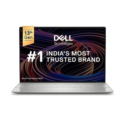 Dell XPS 9320 Laptop, Intel Evo platform powered by Intel Core i7-1360P Processor/32GB LPDDR5/1TB SSD/13.4"(34.03cm)UHD+ Touch/Backlit KB + FPR/Win 11 + MSO'21 + 15 Month McAfee/Platinum Silver/1.24KG