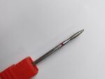 Diamond Flame Rounded Tip Nail Drill Bit, Russian Electric File for Professional Manicures and Pedicures