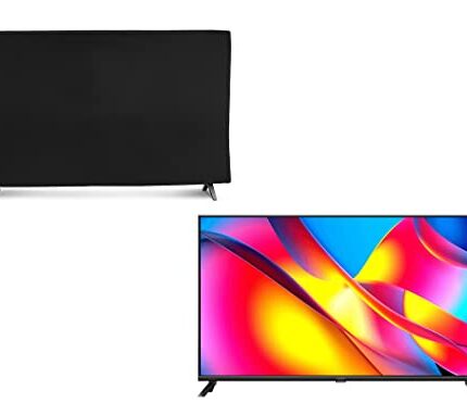 Dorca Dust Care Television Cover for realme 43 INCH Smart Android TV RMV2108-Black