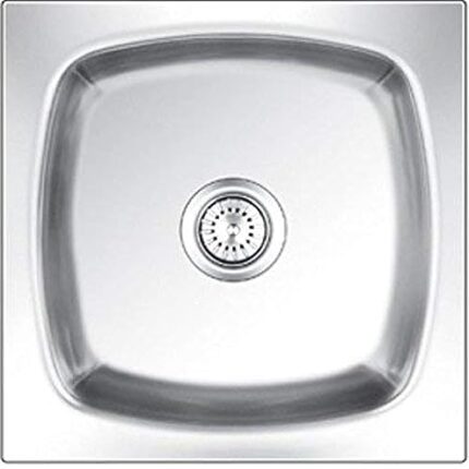 ECM - Nirali Popular Range - Grace Plain Junior - Kitchen Stainless Steel Sink (12 x 12 inch, Glossy Finish)