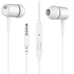 EKAM GLOBAL Wired Earphone with Mic (in Ear, White)