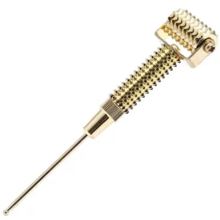 EKIN Beauty Gold Collagen Roller Skin Care Massager for Face & Neck Stimulates Muscles, helps in Collagen Boosting Face Roller