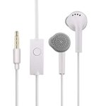 Earphones for Xiaomi Redmi Note 9 Pro / Note9 Pro Earphone Original Like Wired In-Ear Headphones Stereo Deep Bass Head Hands-free Headset Earbud With Built in-line Mic, Call Answer/End Button, Music 3.5mm Aux Audio Jack (YS6, White)