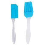 Epaal® BPA-Free Silicone Spatulas Set with Brushes Non-stick for Cooking, Baking, BBQ Barbecue, Flipping Eggs, Smearing Cream, Kitchen Accessories Tools (Small)