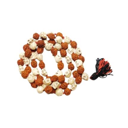 Epoojacart - Kapal Rudraksha Mala- Kapala Mala with Rudrakshas