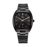 Fastrack Vyb Aviator Quartz Analog Black Dial Black Sheet Metal Strap Watch for Men-FV30004NM01W