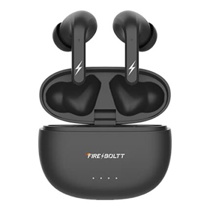 Fireboltt Fire Pods Rigel with Appealing RGB Lights, Bluetooth 5.3, Mammoth 13mm Drivers, Dual mic ENC, 30dB ANC and Gaming Mode (Black)