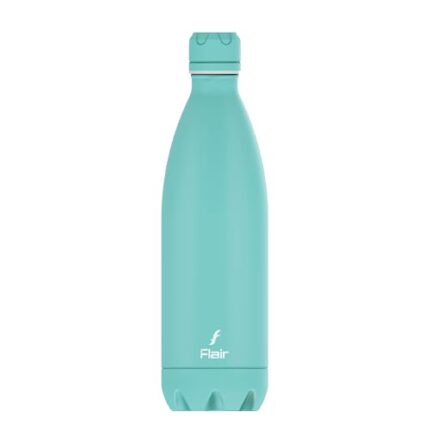 Flair Pastel Blue Double Wall Vacuum Insulated Stainless Steel Flask, 750ml, Leak-Proof, BPA-Free, Rust-Free, Thermosteel Flask, 24 Hours Hot & Cold, School, Office, Gym, Travel Water Bottle