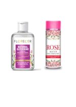 Florecer 100% Pure Rose Water 120 Grams + Pure & Unscented Glycerine - Pharmaceutical Grade, 100% Vegan, Hypoallergenic - Beauty & SkinCare - 100 Grams