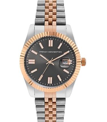 French Connection Stainless Steel Spring-Summer 2023 Analog Grey Dial Men's Watch-Fcp41Rtm