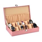 Galaxy Craft Pink Croco Color Design watch box for 12 watches