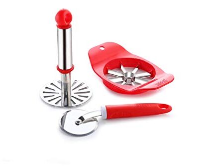 Ganesh 3 in 1 Apple Cutter, Pizza Cutter and Potato Masher Combo