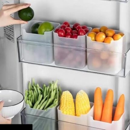 Garleaf fridge storage boxes multipurpose containers for storage Space-saving Refrigerator Side Door Organizer for fridge kitchen Fruits, Vegetables Storage Containers