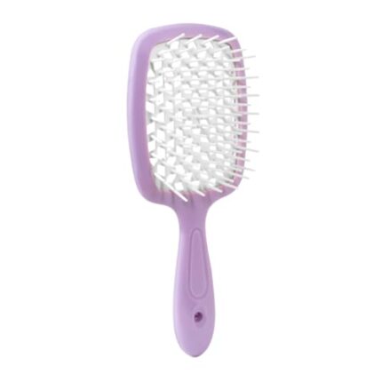 Gleva Detangler Hair Comb Brush for Wet & Dry Hair, Removes Knots and Tangles, Pain Free Gently Separate Tangles, Leaves Hair Smooth and Shiny | The Pain Free Knot Detangler (Purple)