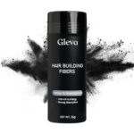 Gleva Hair Hair Building Fibers - Hair Powder Thickener, Topper For Fine Hair - Natural Hair Filler Instantly Conceals Hair Loss - Hair & Bald Spots Filler For Women & Men (Black), 25 Grams