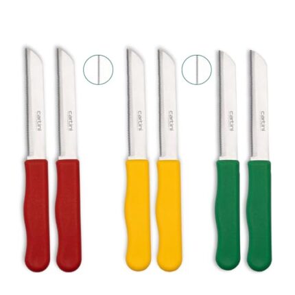 Godrej Cartini Premium Kitchen Knife Knife for Chopping, Dicing & Cutting Fruits & Vegetables (Multicolor, Pack of 6)