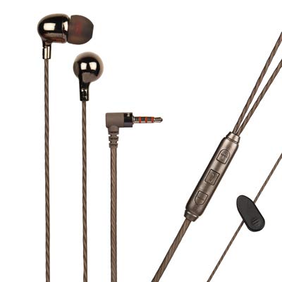 Hitage Earphones HB-27 Headphones Earplugs Headset High Definition Sound Deep Extra Bass Wired Earphone with in-line Mic Wide Compatibility Tangle Free Cable