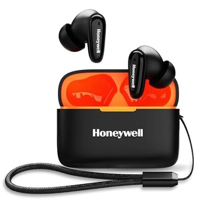 Honeywell Newly Launched Moxie V1100, in-Ear Wireless TWS Earbuds with Digital Battery Display Case, Bluetooth V5.3, 31 Hours of Playtime, 13mm*2 Drivers, Fast Charging, 2 Years Manufacturer Warranty