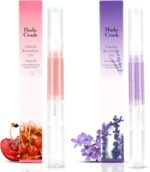 Huda Crush Beauty Nail Cuticle Oil Pen Nail Nutrition Oil Pen Nail Nourishment Pens Smell Cuticle Revitalizer for Agnail Nourish Skin Nail Care Multi Fragrances Essential Nail Care (3ml x 2 Pcs)