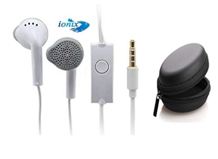 IONIX YS Hands-Free Earphone with Mic for Android Mobiles Sound Output, Universal Types (YS Earphones with Carry case)